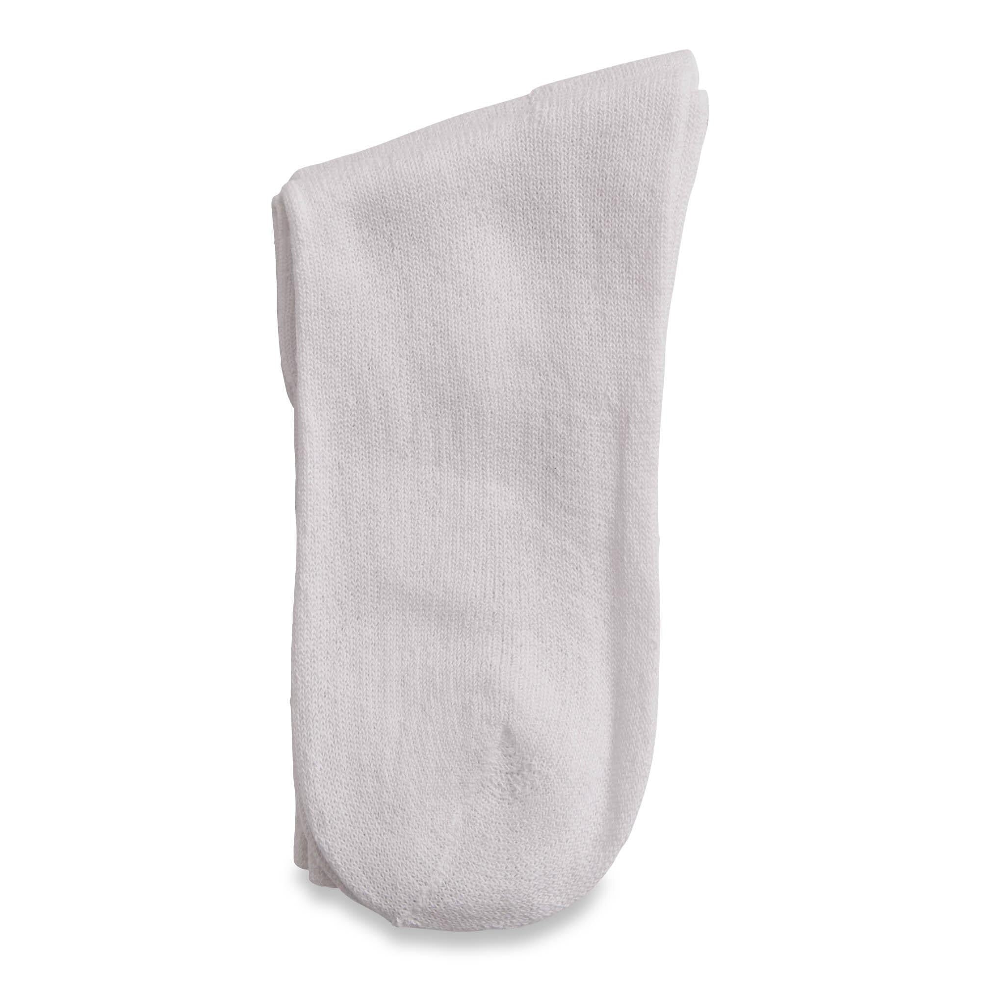 Excersox Men's Ribbed Crew Cut Socks, 20-Pack