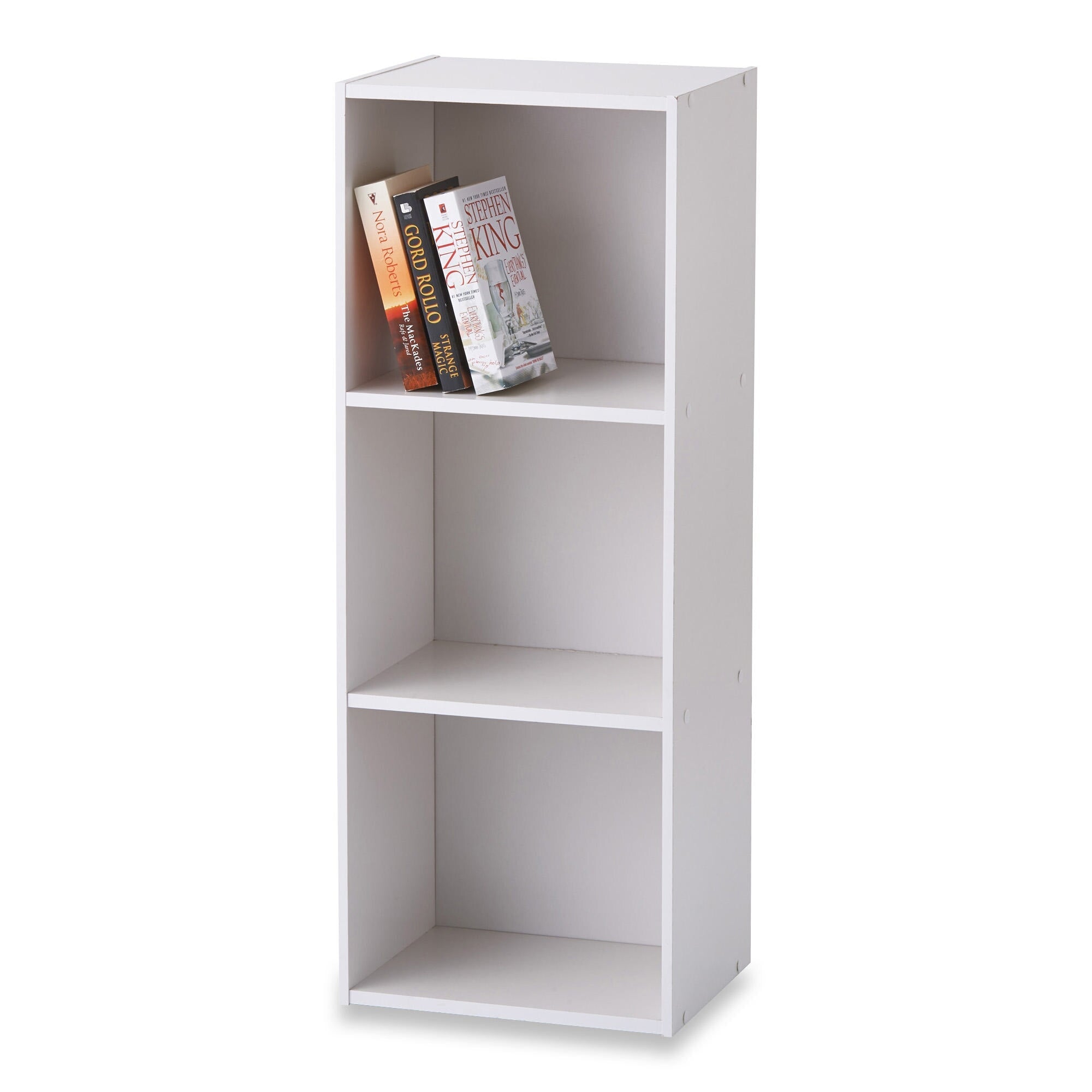 HomeStyles 3-Tier Particle Board Bookcase, 31.3-in x 9.3-in, White