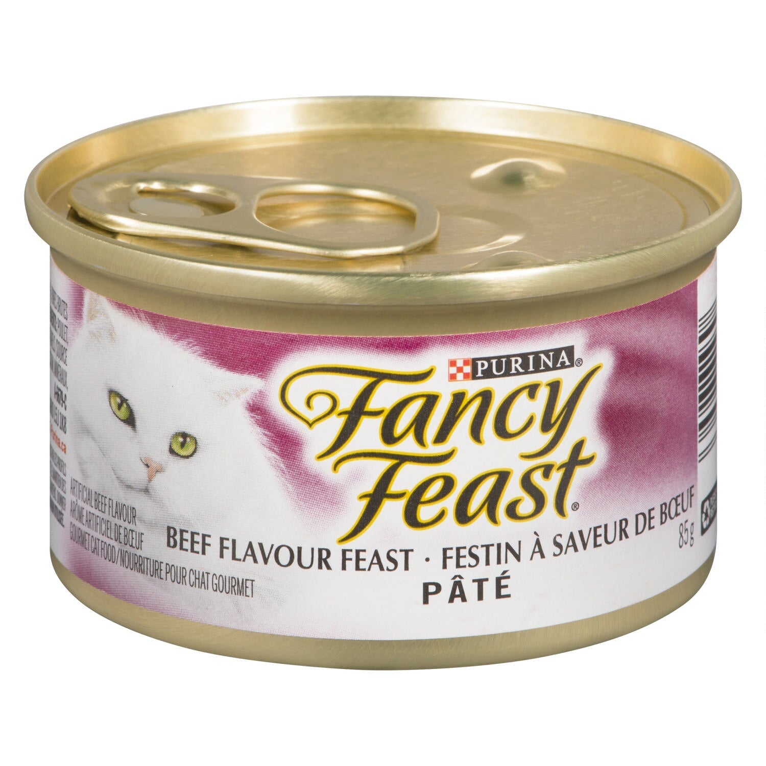 Purina Fancy Feast Beef Flavoured  Pâté Cat Food, 85-g