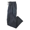Mountain Ridge Men's Fleece Pants with Hemmed Ankle and Two On-Seam Pockets, Black