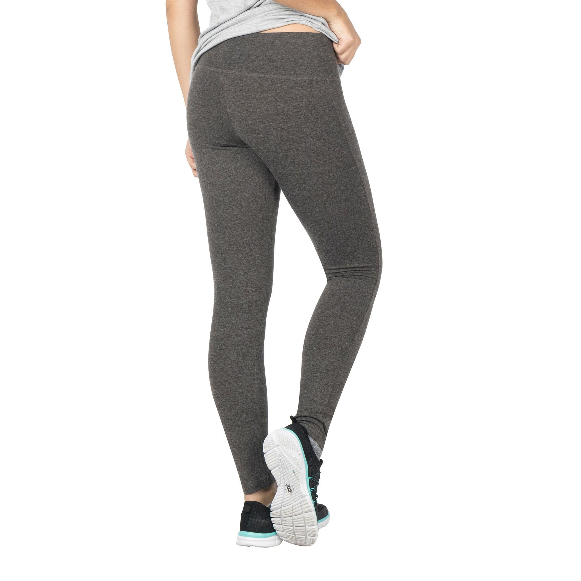 ACX Active Women's Mid-Rise Yoga Leggings with Comfort Waistband