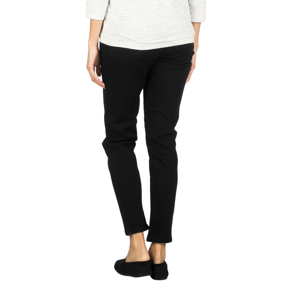 mySTYLE Women's Mid-Rise Stretch Short Length Skinny Jeans, Dark Blue