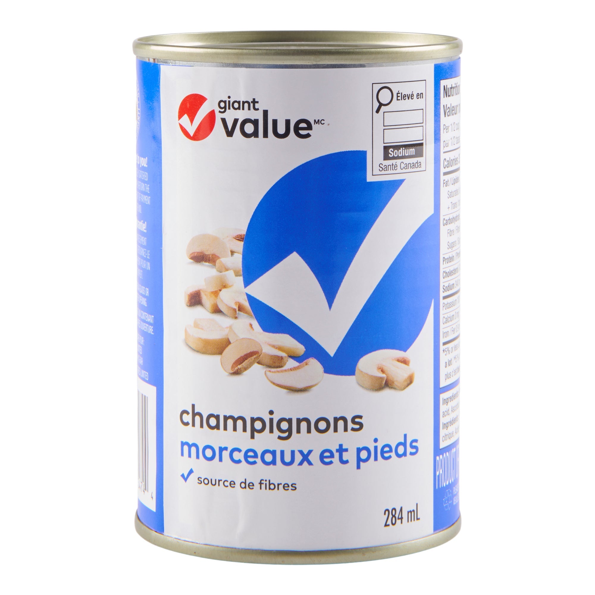 Giant Value Mushrooms Pieces & Stems, 284 ml