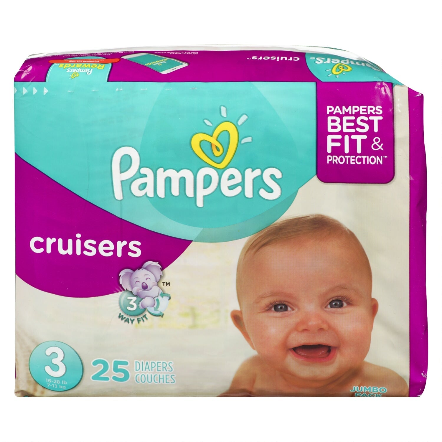 Couches Pampers Cruisers - emb. de 25