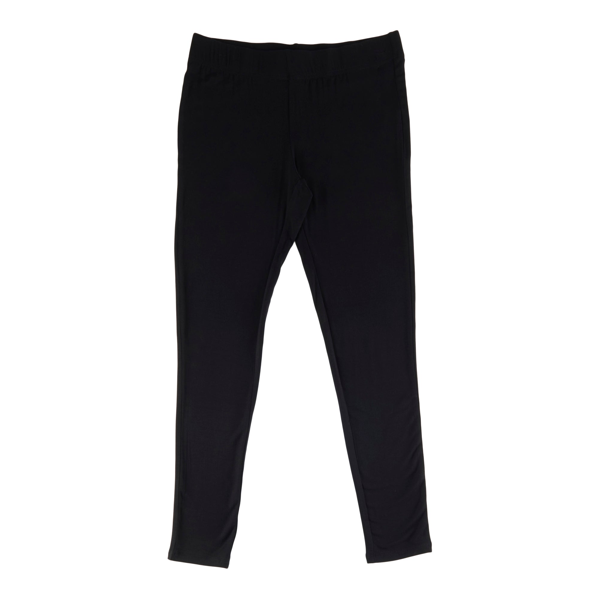 lily morgan Women's Mid-Rise Viscose Leggings with Comfort Waistband, Black