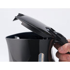 Betty Crocker Cordless Kettle with Water Level Indicator, Black, 1.7-L