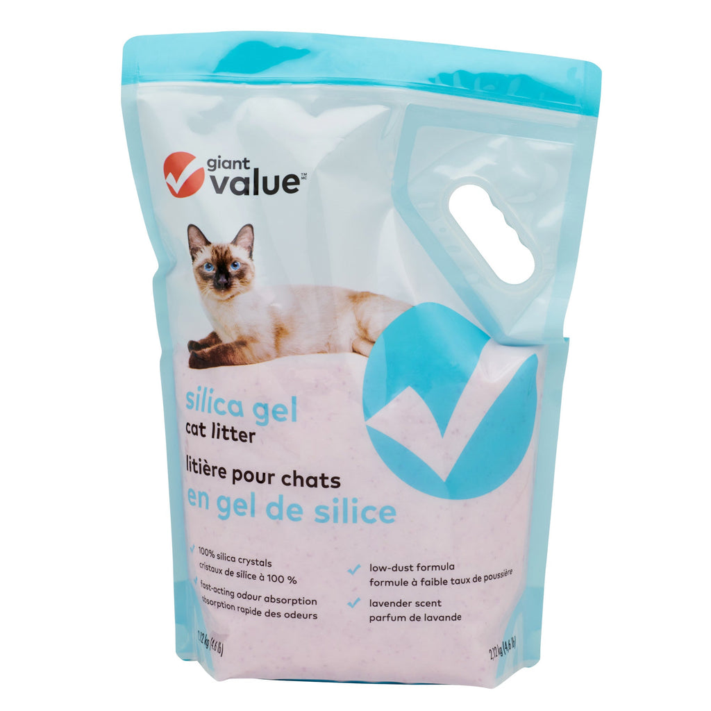 Giant Value Silica Dioxide Lavender Scented Cat Litter, 4.6 lb