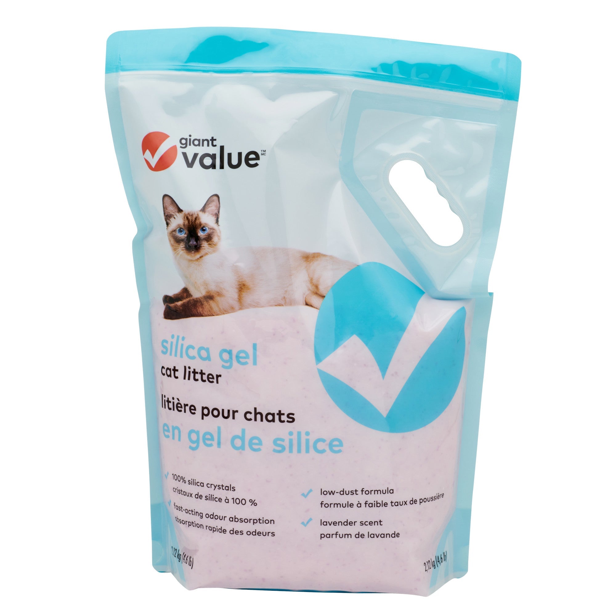 Giant Value Silica Dioxide Lavender Scented Cat Litter, 4.6 lb